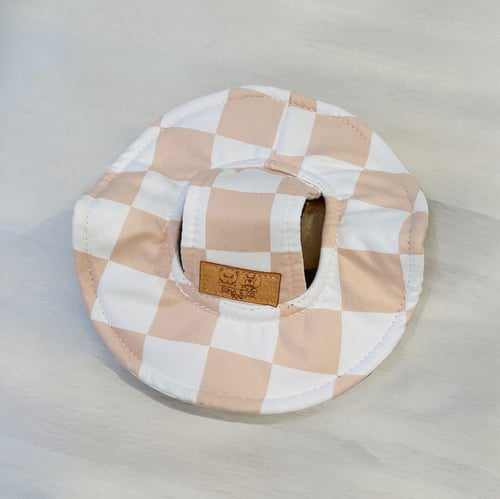 Image of Checker Bucket Hat suited for all breeds