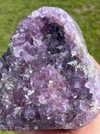 Image 9 of Amethyst With Calcite & Polished Edges #2185