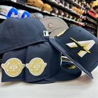 Image 2 of New Era 59Fifty Oceanside Navy- Gold City Connect 