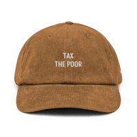 Image 8 of Tax the Poor corduroy cap 