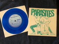 Image 1 of PARASITES "Burnt Toast" 7" - Blue Vinyl Tour Edition #15/300