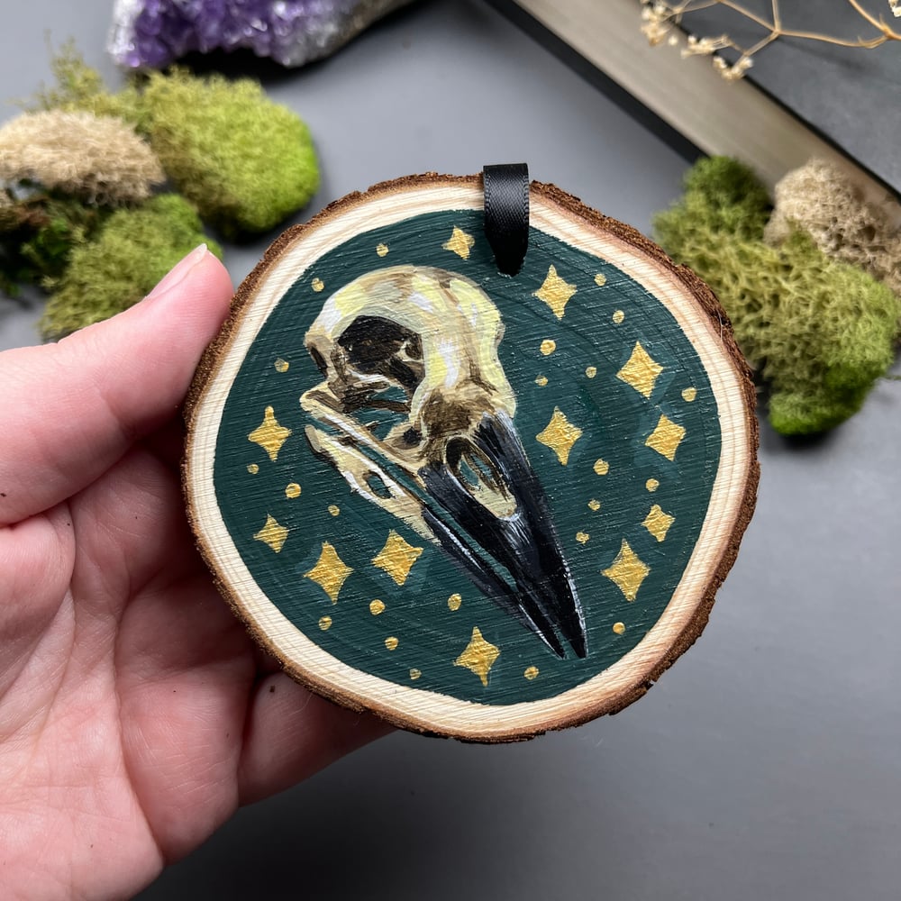 Bones Hand-Painted Wooden Ornament