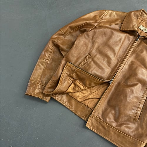Image of 1990s Leather jacket, size medium