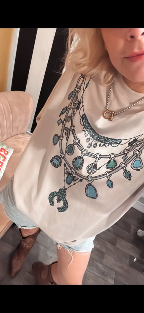 Image of Turquoise necklace tee