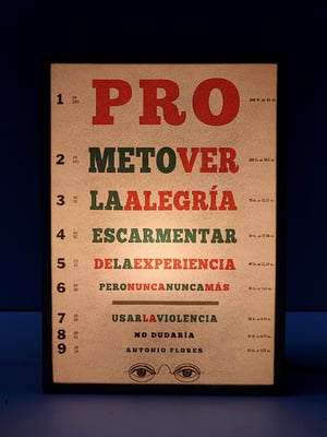 Image of Agudeza visual. Antonio Flores.