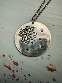 Image 10 of sapphire pendant with hand engraved Rumi quote