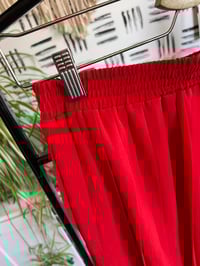 Image 2 of red pleated skirt