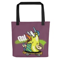 Image 3 of Bird Scooter Tote bag