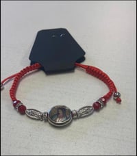 Image 2 of Guadalupe adjustable Bracelet silver/ red