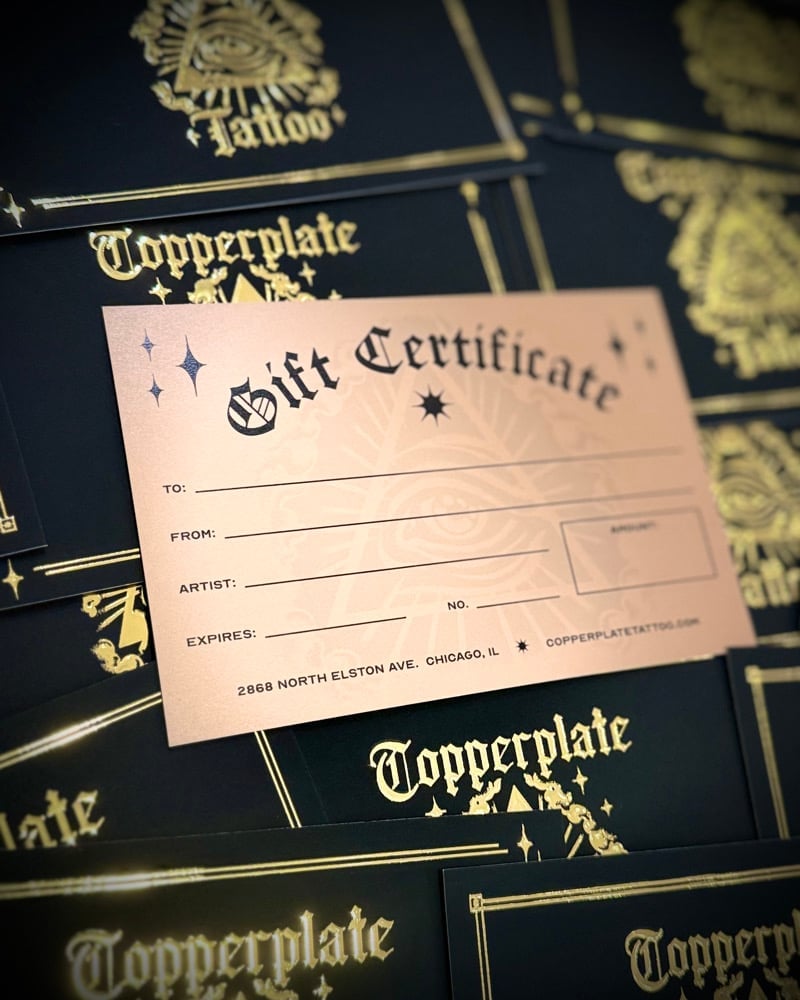 Image of Copperplate Gift Certificate