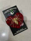 Spider Heart Brooch