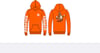 Forever Chasin Full Zip Hoodie (Orange & White)