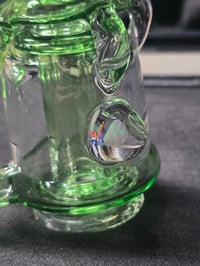 Image 2 of KJ Custom Green Recycler Puffco Attachment 