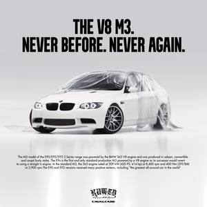 Image of E90 M3 Classic Advertisement Poster