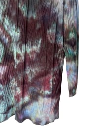 Image 9 of M Sweater Cardigan w/ Pockets in Dark Watercolor Snow Dye