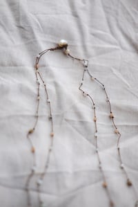 Image 3 of Snakeskin crystal beaded necklace