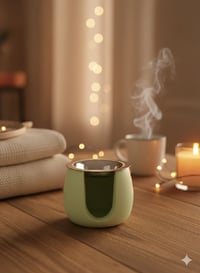 Image 4 of Hand Poured Concrete wax/incense burner