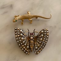 Image 4 of 14K LIZARD BROOCH