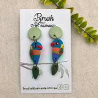 Image 2 of Rainbow Lorikeet Earrings