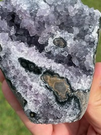 Image 3 of Amethyst Base Cut Polished Edge #1403