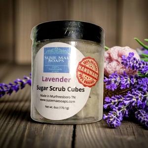 Image of Lavender Sugar Scrub Cubes