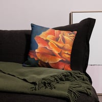 Image 2 of Ring of Fire Rose Pillow
