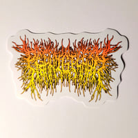 Image 1 of PeelingFlesh Band Logo DIE CUT Glossy Finish LAMINATED Vinyl Sticker
