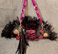 Image 1 of Black recycled place mat purse