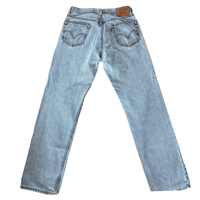 Image 3 of Vintage 505 Light Blue Levi’s Denim Jeans - Regular Fit Men’s 34x34