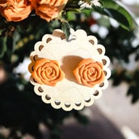 Image 2 of Rose Orange Studs 