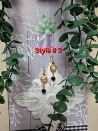 Image 3 of Handmade crystal dangle earrings: beaded elegant women's jewelry 