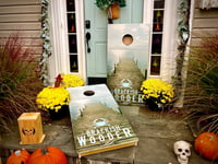 Image 2 of Brackish Wooder Cornhole Boards - Pier Sunset - MT2054