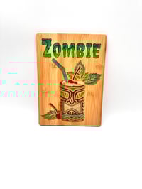 Image 1 of Zombie Cocktail Board - Bamboo Wood