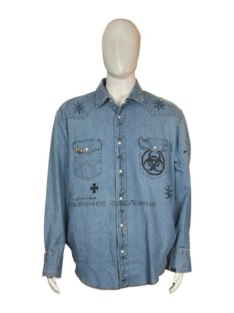 Image of Limited Supply USSR Prison Blues “tattoo” Shirt