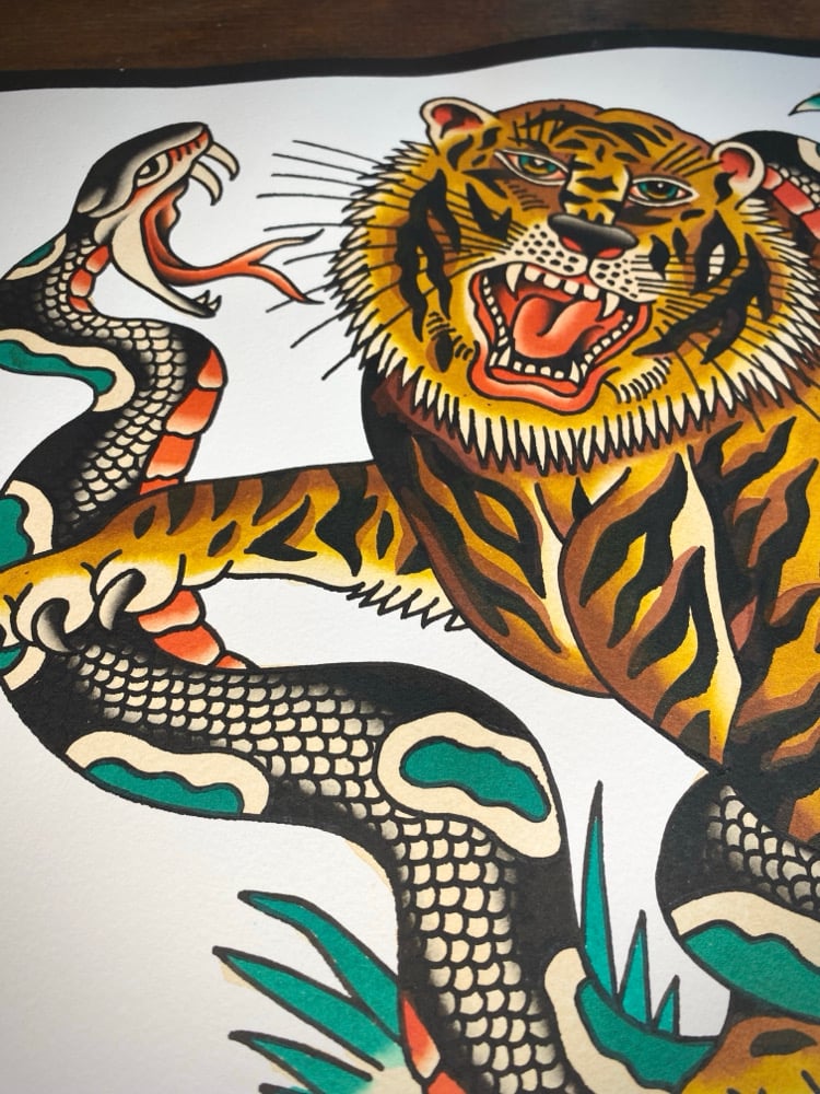 ‘TIGER SNAKE’ original painting  Image 2