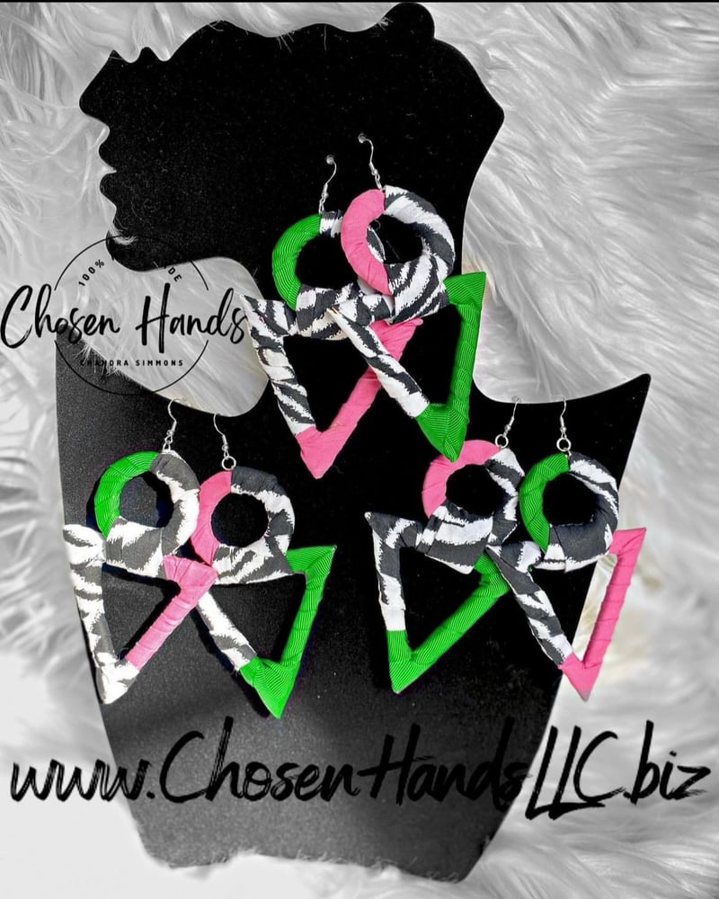 Image of Zebra in Pink & Green