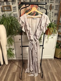 Image 3 of  Vintage sheer ruffle dress with slip