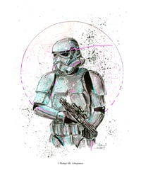 Synth Trooper Signed Art Print