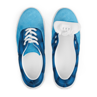 Image 5 of Men’s lace-up canvas shoes ( 2 tone blue)