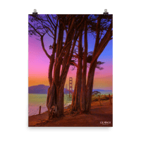 Image 1 of Large Poster: "Golden Gate at Rainbow Hour"