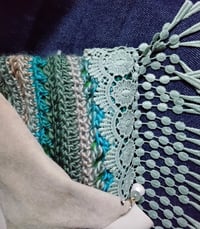 Image 4 of Off white faux leather clutch bag