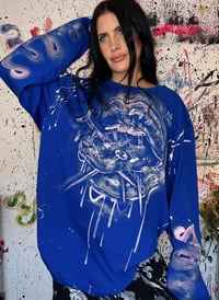 Image 3 of “NAILED” BLEACH PAINTED LONG SLEEVE T-SHIRT XL