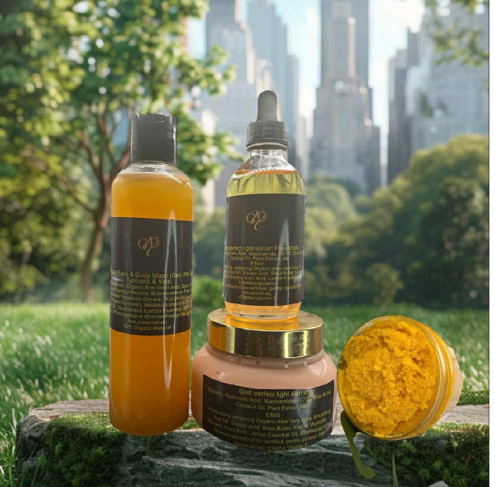 Image of Carrot Light Natural Glowing Face&BodyLotion for skin repairs sets