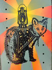 Image 4 of Light the Path on Salvaged Steel Shelf