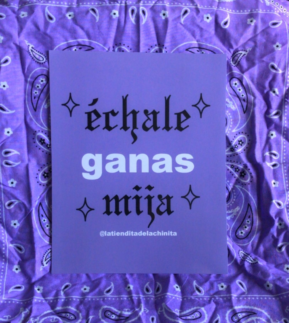 Image of échale ganas mija 