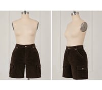 Image 3 of New Sz 14 Apt.9 Brown corduroy cargo studded shorts #1105*15