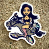 Cowboys Cheerleaders Mascot Sticker