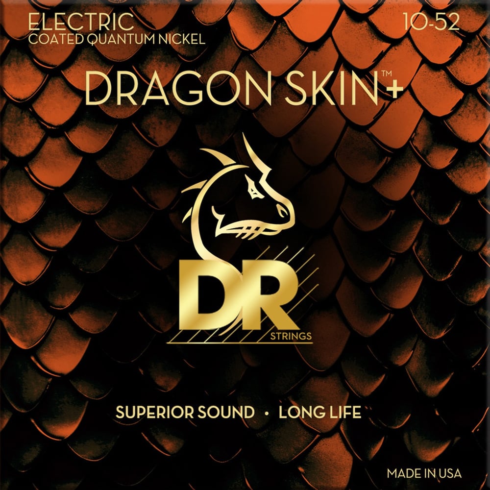 Signed Guitar Strings - DR Dragon Skin+ (custom Gus G. Gauge)