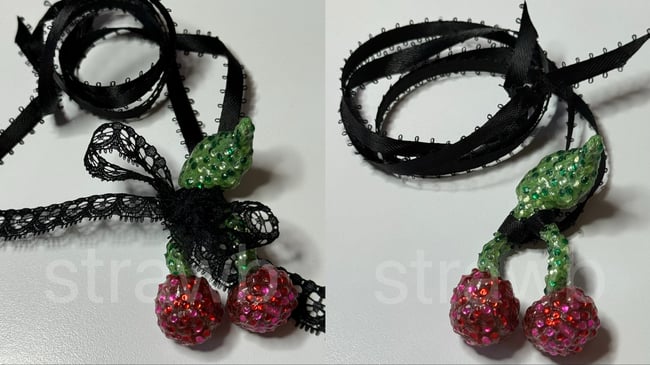 Bling Cherri Handmade necklace unique made to order