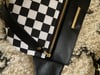 B&W checkered crossbody